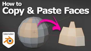 Blender how to copy and paste faces in Edit Mode