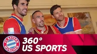 360&deg; FC Bayern vs. NBA Basketball & First Pitch Lahm | #AudiFCBTour