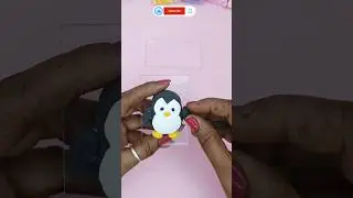 Clay Penguin 🐧 | DIY Clay Art #shorts