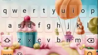 Candy Realm Animated Keyboard