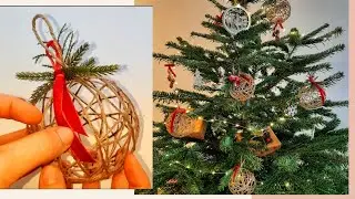 Rustic Christmas Decor DIY Ideas&nbsp;/ Globuri pentru brad