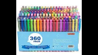 Pt 1: Swatching 360 Gel Pens from Shuttle art