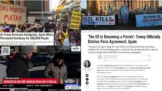 Spain Opens Doors as Trump’s Crackdown Intensifies — Paris Agreement Abandonment & MN Protest Fury
