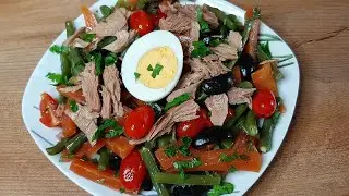 سلاطة اللوبيا الخضراء و الجزر بطريقة ساهلة و 😋