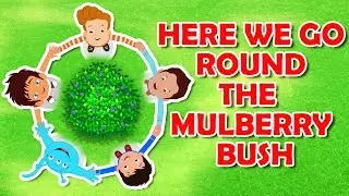 Here We Go Round The Mulberry Bush Nursery Rhyme || Popular Nursery Rhymes With Max And Louie