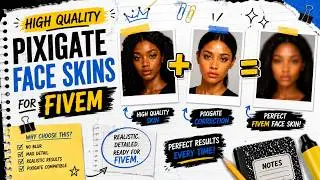 High Quality Pixigate Face Skins For FiveM