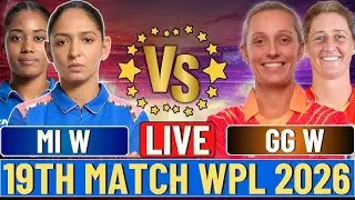 Mumbai Indians Women vs Gujarat Giants Women, 19th T20 Live Score & Commentary GGW vs MIW 19th T20