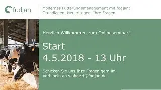 fodjan Webinar | Modernes F&uuml;tterungsmanagement mit fodjan Pro