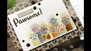 SSS Paws-itivity Cards | Distress Ink Watercolor