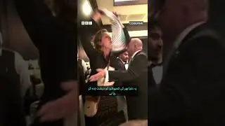 Donald Trump's dinner interrupted by pro-Palestinian protestors - BBC URDU