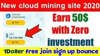 Earn 50$ free without investment - New mining site 2020 - Rusaz boy tips