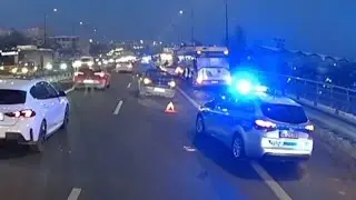 236 kompilacja kierowców na Warszawskich ulicach 