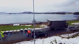 Fellesfyrverkeri p&aring; Aukra 2023. FPV drone
