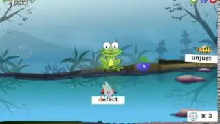 Catching bugs typing - Learn to type with the frog