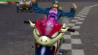 Jotaro Kujo (JoJo's Bizarre Adventure) in Mario Kart Wii