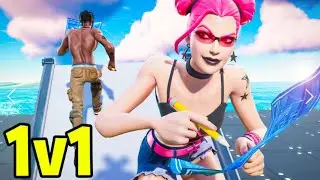 Razer huntsman mini editon ASMR Chill 😴1v1 build fight | Fortnite gameplay😴