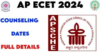 AP Ecet 2024 Counseling Dates Full Details