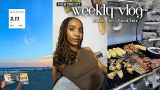 Life Lately: NYC 5K, Beach Day, BBQs, Skincare & Travel Prep 🌿✨ | Thirties Diaries Ep. 8