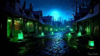 🔮Creepy Witch Town Ambience ASMR | NO MUSIC | Haunted Village & Eerie Magical Witchy Ambience