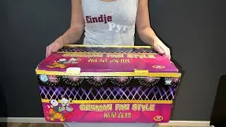German Fan Style : Katan Fireworks : 90 shots : 30mm : 1500 Gram : Straatfilm
