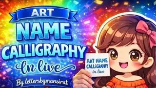 Calligraphy name art ❤✨😍/Comment You'r Name 💖🎉✨#shortsfeed#name#art#live#trending