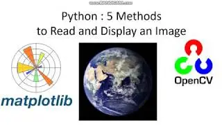 Python : 5 Methods Image Processing matplotlib, openCV, imageio, Pillow Using PyCharm