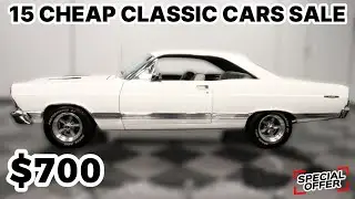 15 Old Cars for Sale Cheaply by Owners
