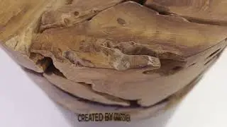 Bruno KD Recycled Teak Root Side/ End Table, Natural
