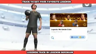 LEGEND Black Ball Trick in LEGENDS Worldwide Clubs Box Draw || Pes 2021 Mobile