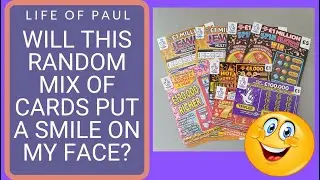 &pound;25 scratch cards. A mix of &pound;5, &pound;2 and &pound;1 scratch cards from the Lottery, looking for a big win!