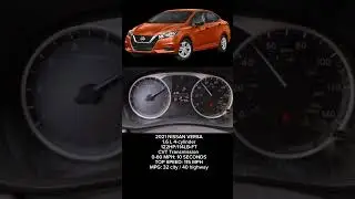 2021 Nissan Versa 0-60 MPH #carshorts #nissan #nissanversa #0to60 #cvt