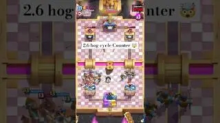 2.6 hog cycle Counter 🤯 | clash royale | #shorts #battleroyale