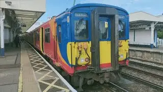 *HELLFIRE MOTOR THRASH* South Western Railway Class 455/9 | Clandon - Surbiton | 455 911