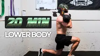 20 Min KETTLEBELL Lower Body WORKOUT For Star Wars Fans | Athletic Legs | BOBA FETT: DAY 17