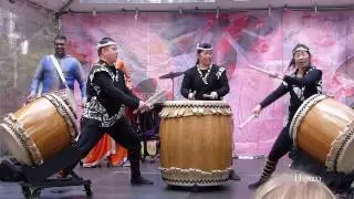 Uzume Taiko drumming @ Cherry Blossom Festival Vancouver 2017 - Cherry Jam Downtown Concert