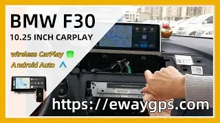 F30 10.25 inch wireless carplay navigation installation video