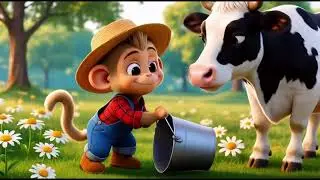 Little Monkey&rsquo;s Farm Life 🌾🐒 | Cute Kids Animation
