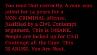 Civil Contempt Is Abuse And Needs Reform