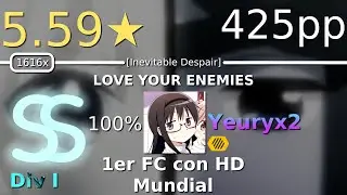 osu!catch RD (Div I) | Yeuryx2 | 5.59⭐Wakeshima Kanon - Love your enemies [Inevitable.] +HD SS 425pp