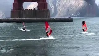 Golden Gate Bridge South Tower Windsurf Session