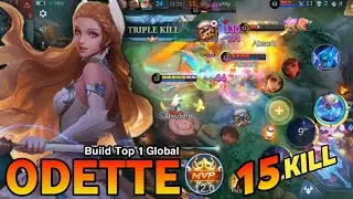 Odette crazy brutal magic damage | Odette best build 2024 | Build Top 1 Global Odette