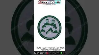 BSG Community Singing Proficiency Badge#armynavyair #communitysinging #singing #scout #guide #badge