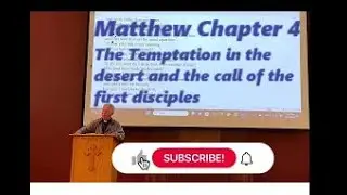 The Gospel of Matthew Ch 4: Lent: Temptation in the Desert, Catholic Bible Study, Fr. Tim Peters
