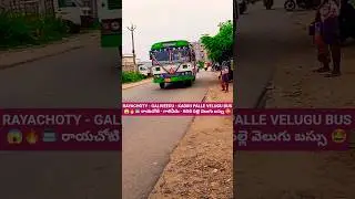 RAYACHOTY - GALIVEEDU - KADIRI PALLE VELUGU BUS 😱🔥🚍 #shorts #rtcbus