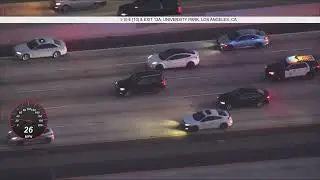 High-Speed Pursuit: Stolen SUV Chase Los Angeles to the San Fernando Valley | Passenger gets away??