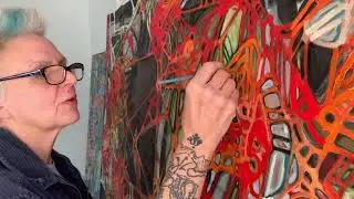 Studio 120 #483 Adding dimension with a palette knife