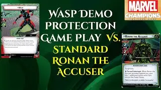 Wasp Protection Demo Play vs. Standard Ronan the Accuser | Marvel Champions