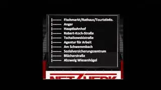 Ansagen der EVAG- Erfurter Verkehrsbetriebe Linie 3