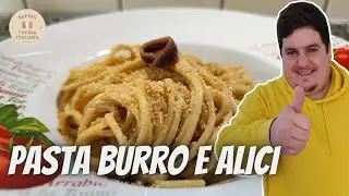 Spaghettoni in Sardellenbutter mit Knusperbrösel🐟🍝
