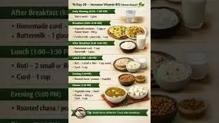 Day-20 Increase Vitamin B12 (new tip) Weight Loss | Diet Plan | Meal Plan
